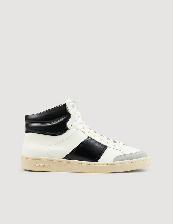 Mid-top trainers Black Homme